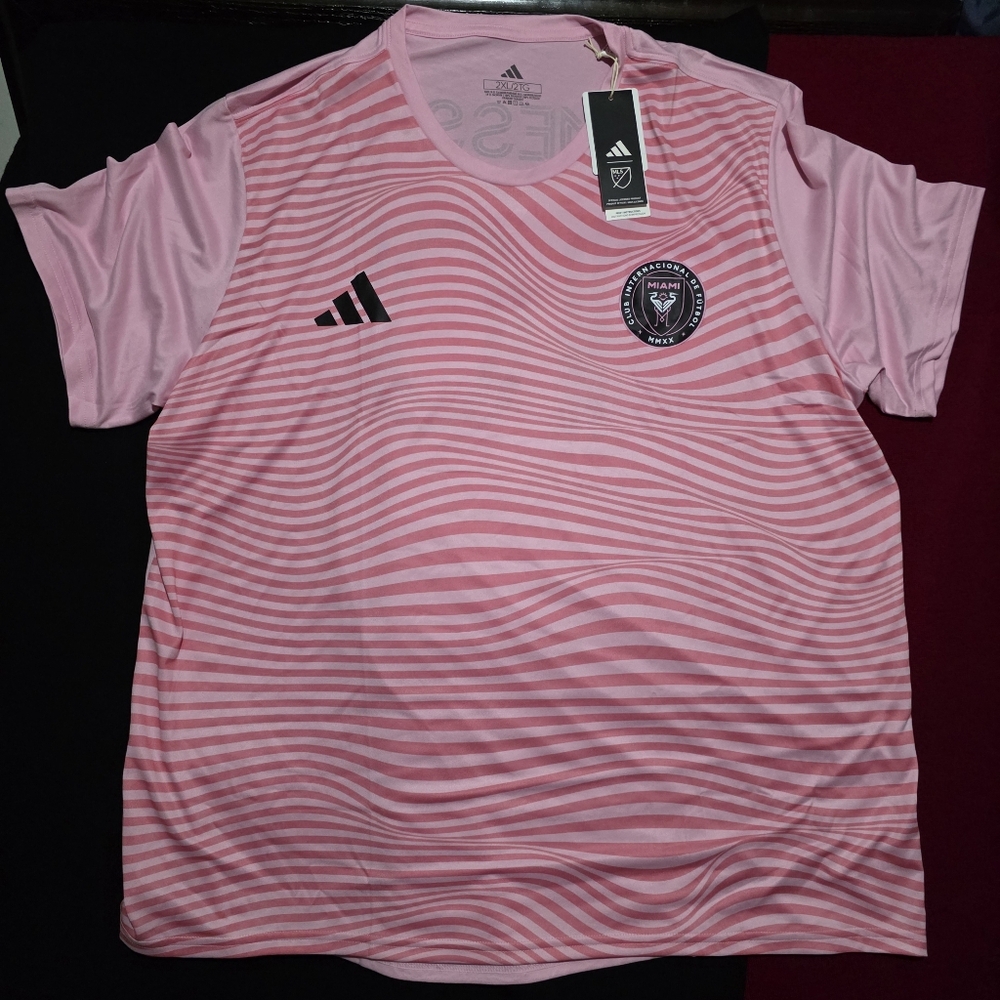 Lionel Messi #10 Inter Miami Jersey Mens 2XLarge NWT Pink Adidas 2024